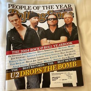 Rolling Stone Magazine People of the year Dec 30,2004 U2
